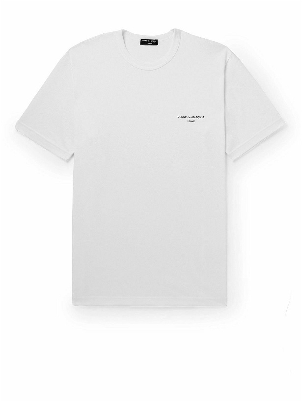 Photo: Comme des Garçons HOMME - Logo-Print Cotton-Jersey T-Shirt - White