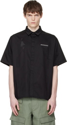 HELIOT EMIL Black Alsoran S/S Shirt