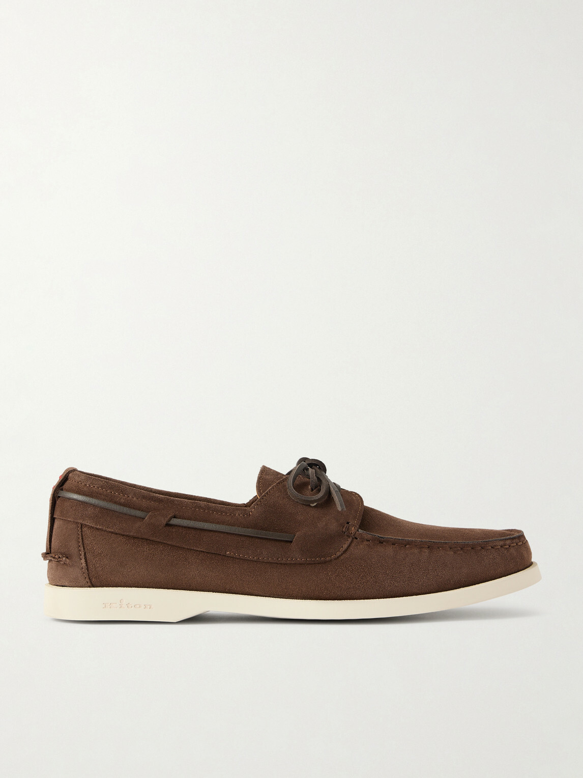 Kiton - Suede Boat Shoes - Brown