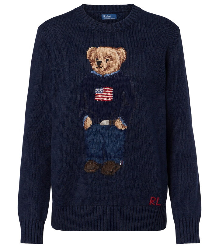 Photo: Polo Ralph Lauren Polo Bear intarsia cotton and linen sweater