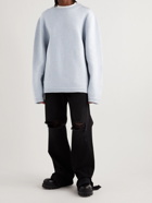 Raf Simons - Oversized Merino Wool Sweater - Blue