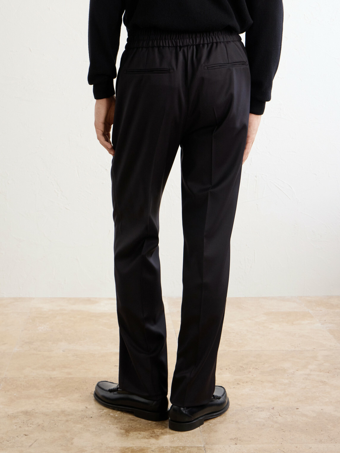 Brioni - Asolo Straight-Leg Wool Drawstring Trousers - Gray