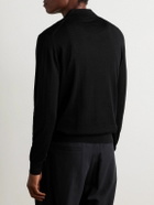 Incotex - Incotex Zanone Slim-Fit Cashmere and Silk-Blend Polo Shirt - Black