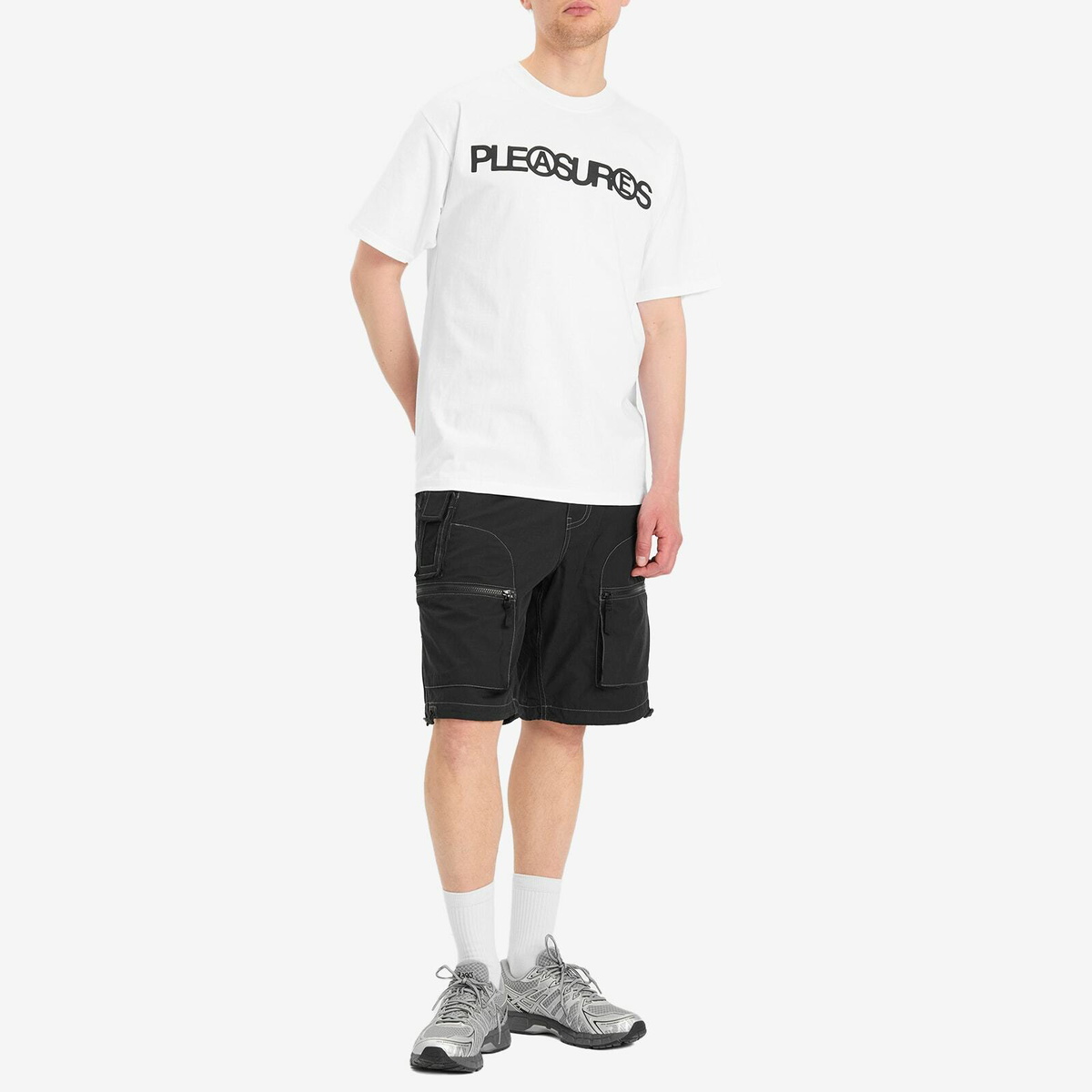 Pleasures Men's Raider Cargo Shorts in Black