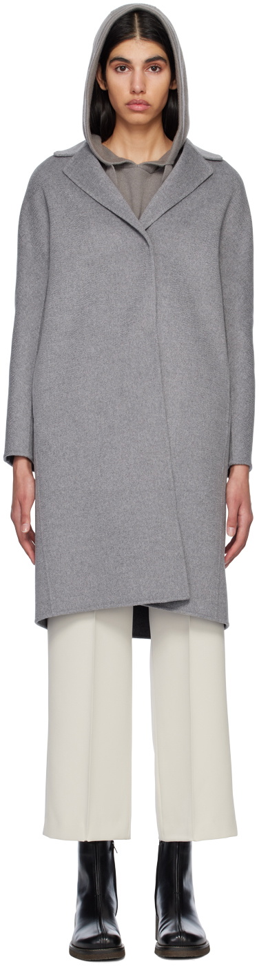 S Max Mara Gray Regina Coat S Max Mara