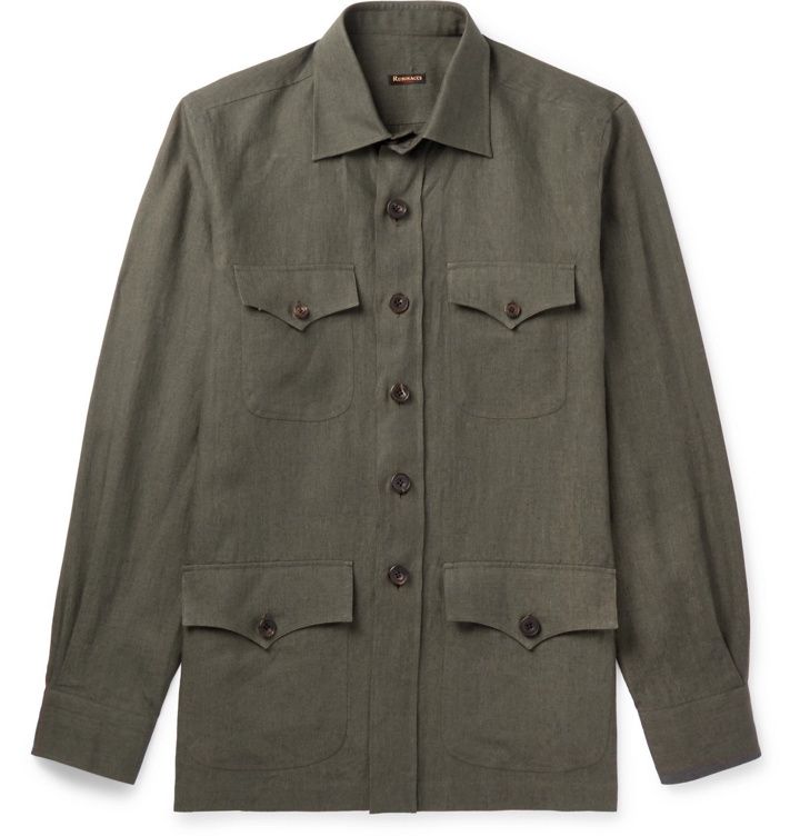 Photo: Rubinacci - Sahariana Linen Jacket - Green