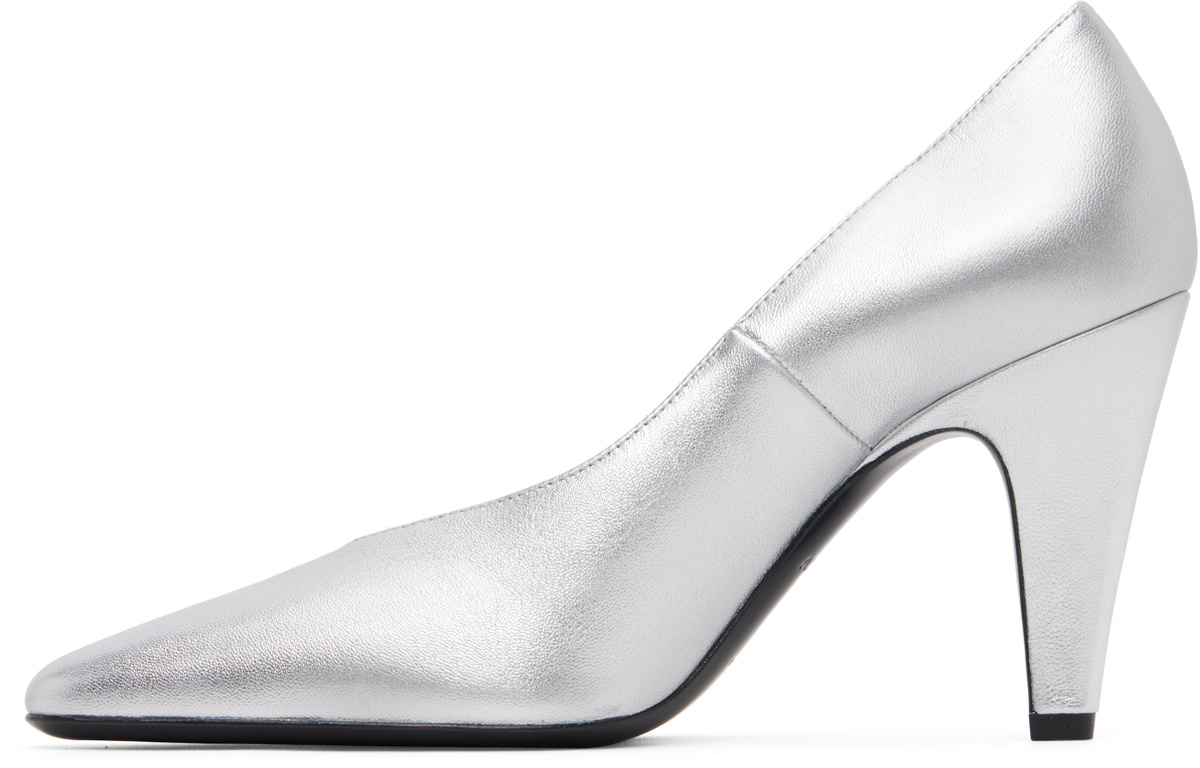 ALAÏA Silver Cone Heels