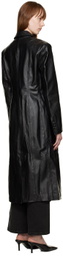 HALFBOY Black Matrix Leather Coat