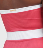Alexandra Miro Whitney belted bandeau swimsuit