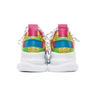 Versace Multicolor Brocade Chain Reaction Sneakers