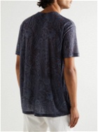 Etro - Paisley-Print Lyocell T-Shirt - Blue