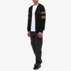 Fred Perry Authentic Men's Tipped Sleeve Cardigan in Black