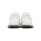Miharayasuhiro White Snake Sneaker Sole Loafers