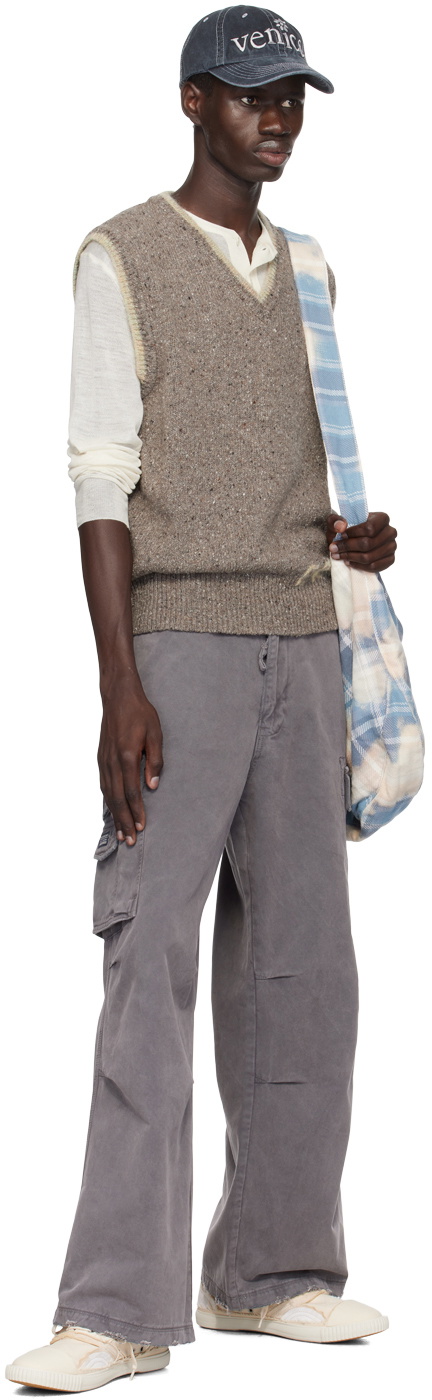 ERL Gray 'ERL' Knit Vest