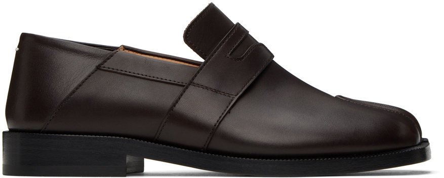 Maison Margiela Brown Tabi Loafers Maison Margiela