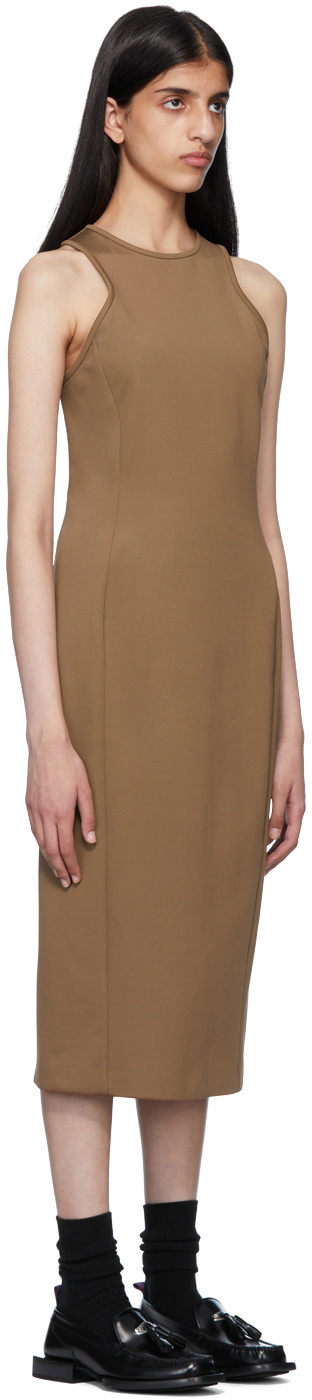 Max Mara Brown Halter Midi Dress Max Mara