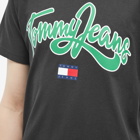 Tommy Jeans Men's Pop Text Logo T-Shirt in Black