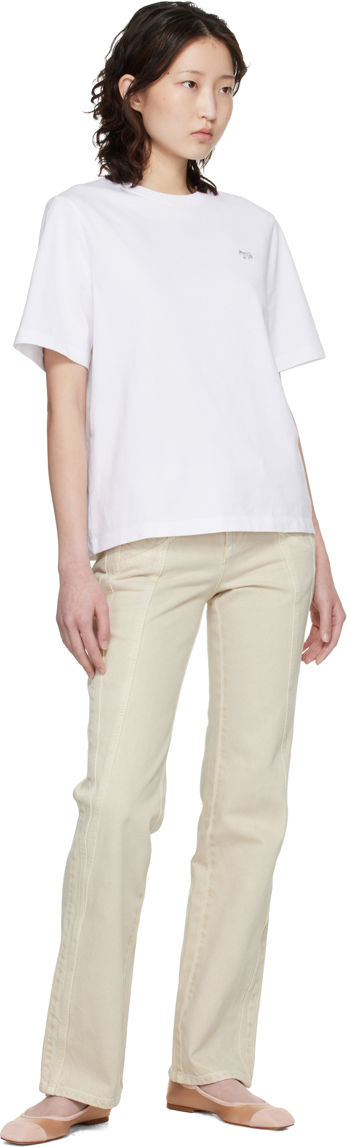 Maison Kitsuné White Baby Fox Comfort T-shirt