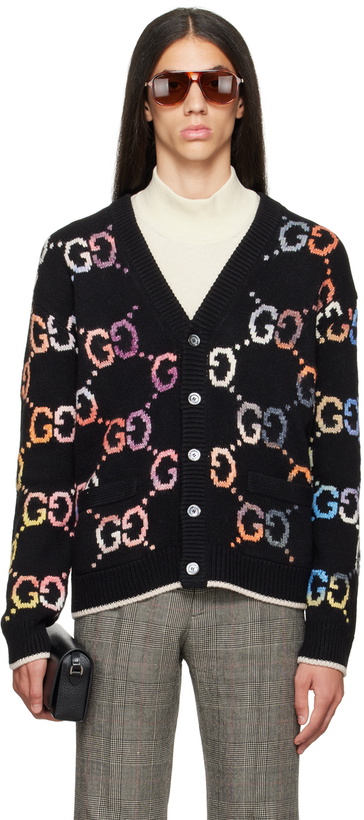 Photo: Gucci Black GG Cardigan