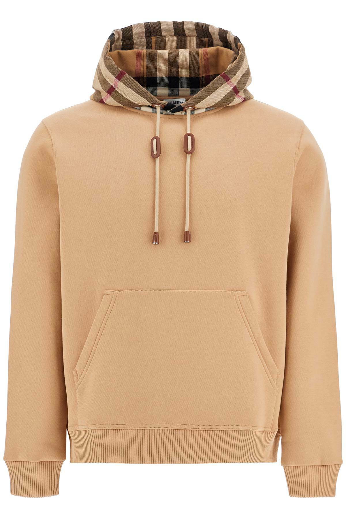 BURBERRY samuel tartan hoodie with hood Beige Burberry