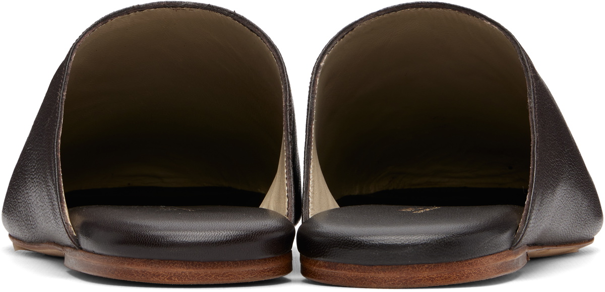 A.P.C. Brown 'Les Mules' Slip-on Loafers