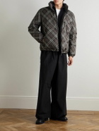 Burberry - Reversible Checked Quilted Shell Down Jacket - Brown