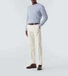 Ralph Lauren Purple Label Cable-knit cashmere sweater