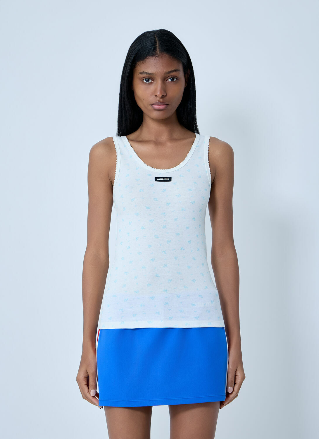 Miu Miu Striped Tank Top