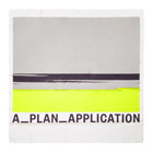 A-Plan-Application Grey and Yellow Silk Logo Scarf