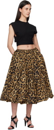 ALAÏA Black Belted Blouse
