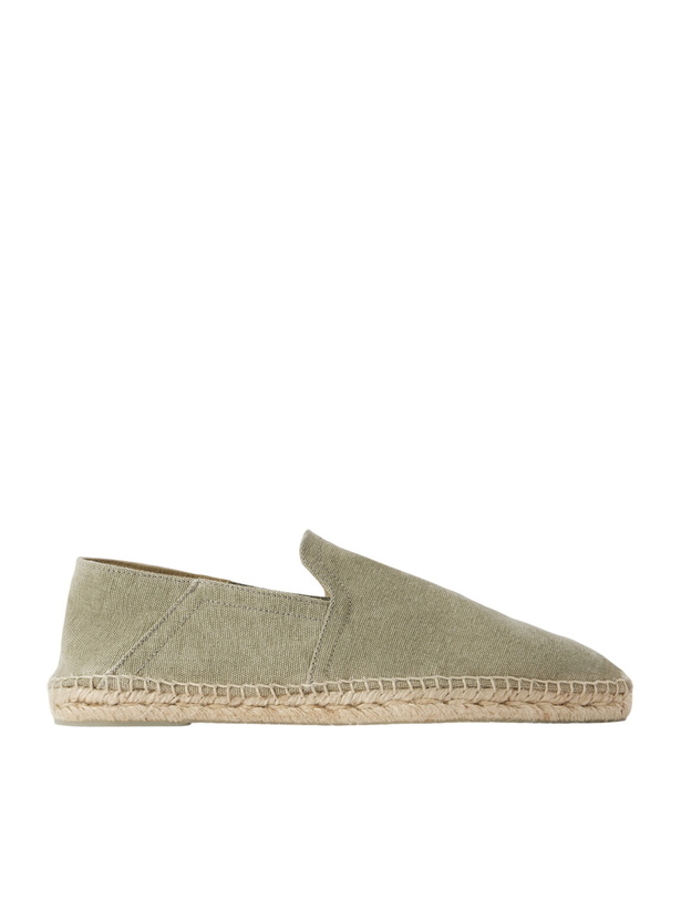 Photo: Castañer - Parker Canvas Espadrilles - Green