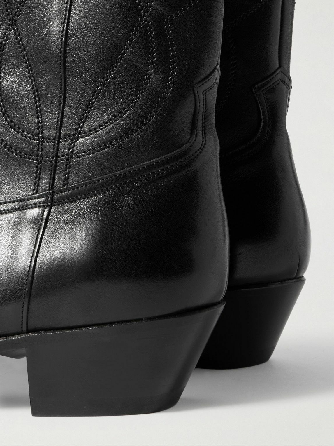 CELINE - Leather Chelsea Boots - Black