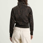 Adidas Women's Satin Firebird Track Top in Earth Strata/Aurora Coffee