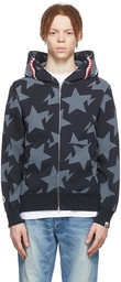 BAPE Black STA Pattern Shark Hoodie