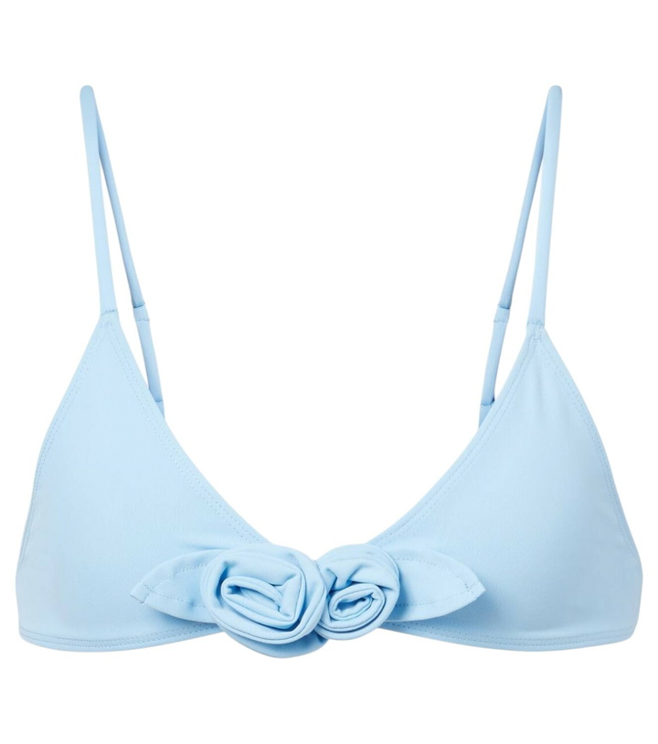 Photo: Coperni Floral-appliqué bikini top