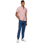 PS by Paul Smith Red Stripe Casual Fit Short Sleeve Shirt