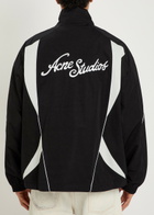 Acne Studios Tech Logo-embroidery Poplin Jacket Black