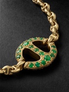 HOORSENBUHS - 18-Karat Gold, Emerald and Diamond Bracelet - Gold