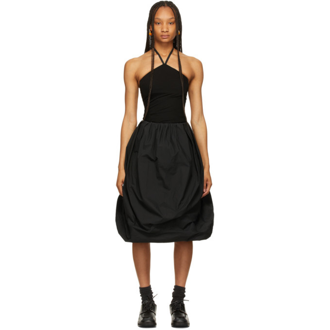 JW Anderson Black Balloon Hem Dress JW Anderson