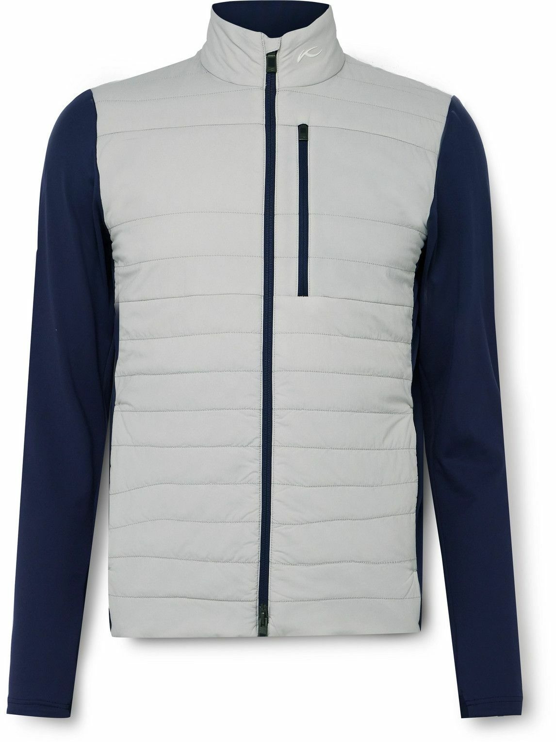 Photo: Kjus Golf - Reach Slim-Fit Quilted Shell and Stretch-Jersey Golf Jacket - Gray