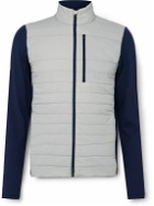 Kjus Golf - Reach Slim-Fit Quilted Shell and Stretch-Jersey Golf Jacket - Gray