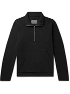 Norse Projects - Frederik Logo-Embroidered Recycled Fleece Half-Zip Sweatshirt - Black