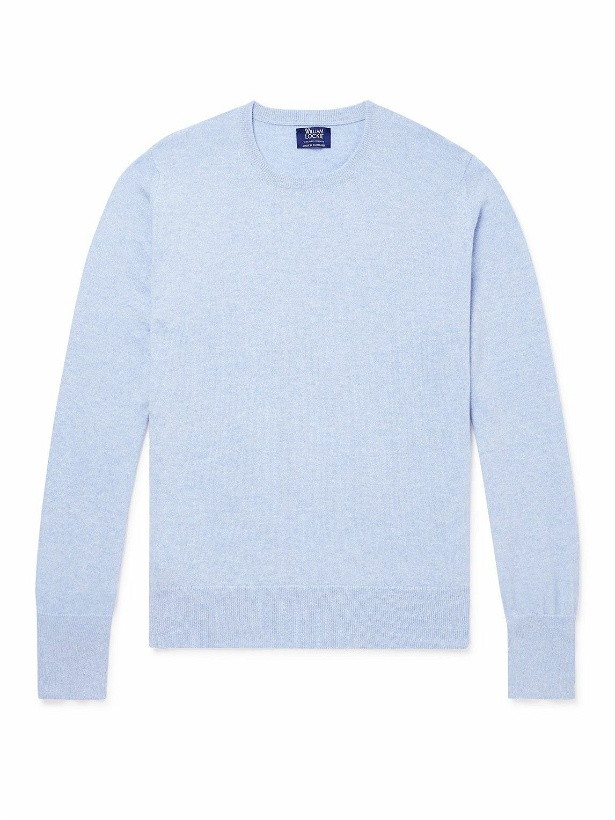 Photo: William Lockie - Oxton Cashmere Sweater - Blue