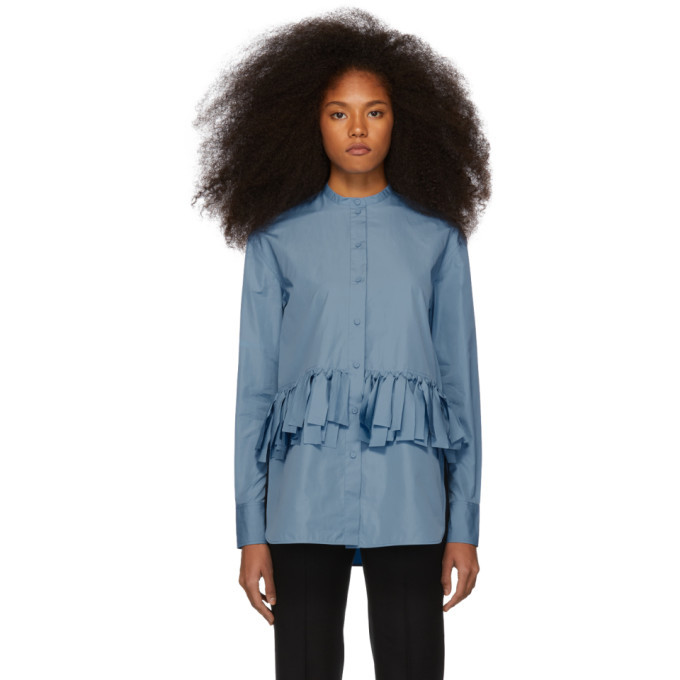 Photo: Ports 1961 Blue Tie-Knot Waist Shirt