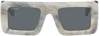 Off-White Gray Leonardo Sunglasses