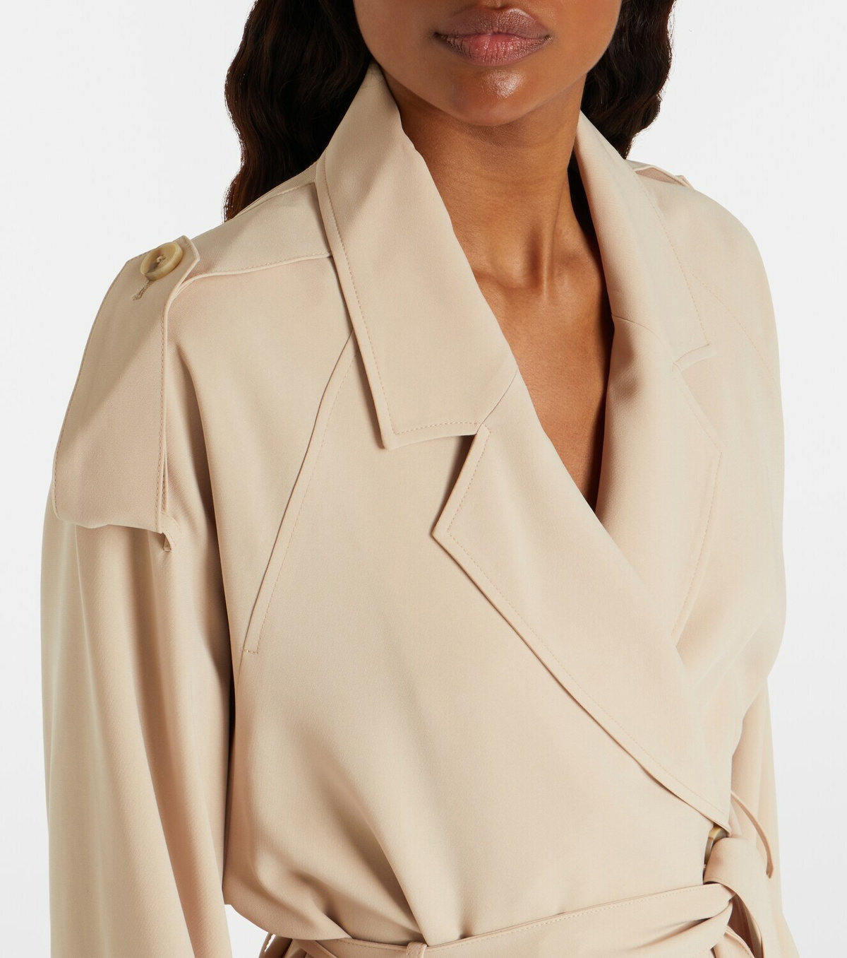 Aya Muse Soli belted double-breasted trench coat