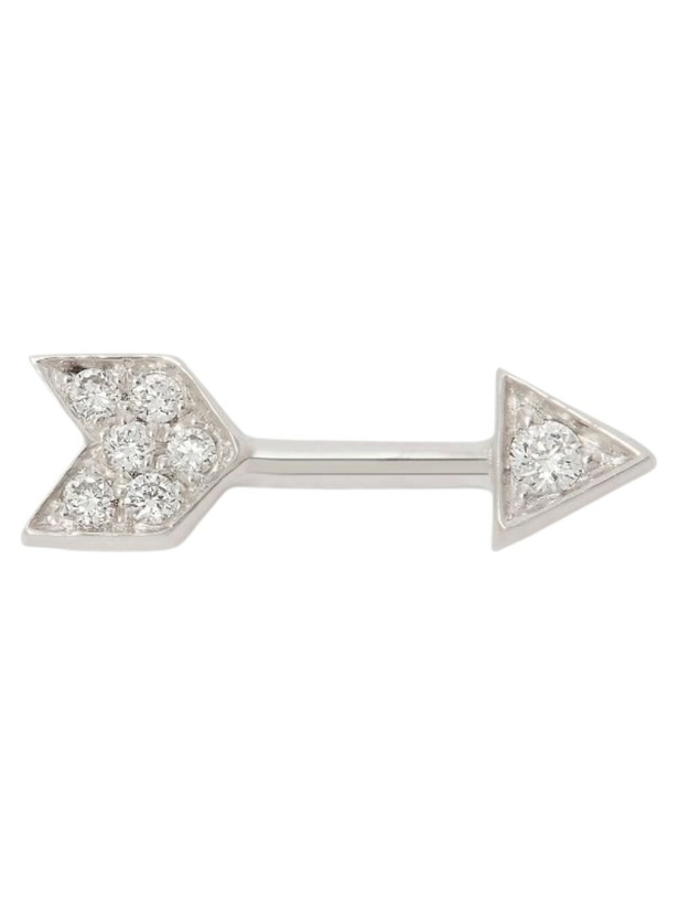 Photo: MARIA TASH 18K White Gold Arrow Diamond Earring