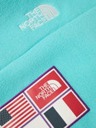 The North Face - TAE Logo-Appliquéd Shell-Trimmed Fleece Jacket - Blue