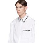 Valentino White Embroidered Buttoned Shirt