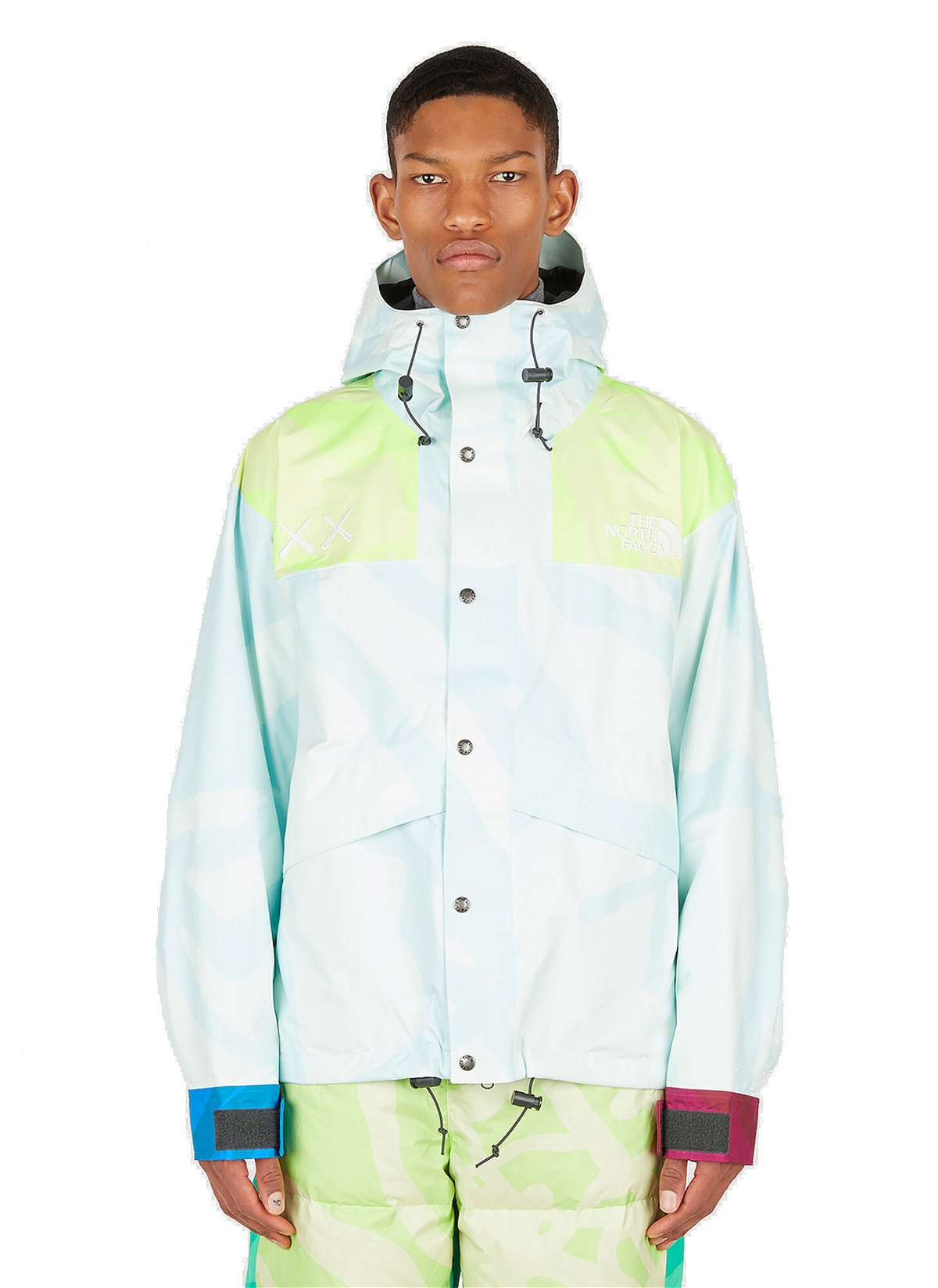 x KAWS 1986 Retro Mountain Jacket in Light Blue The North Face